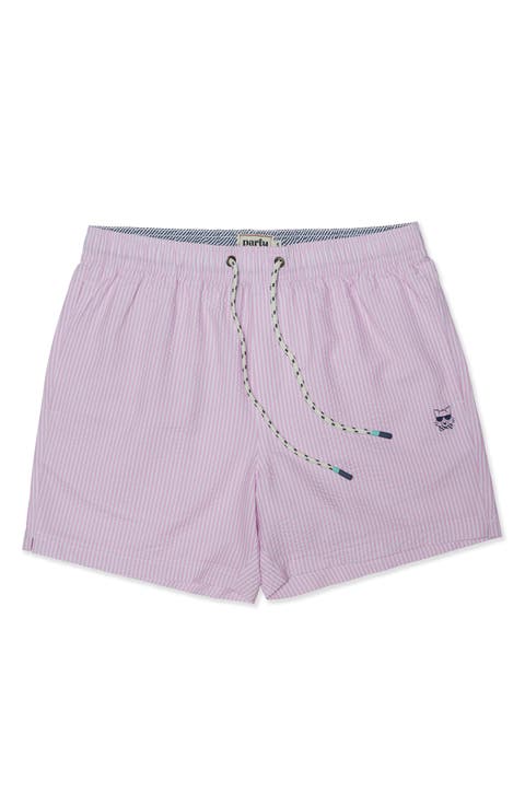 Stripe Party Starter 5-Inch Swim Trunks