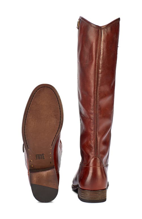Frye Melissa Button 2 Wide Calf Leather Boot In Brown