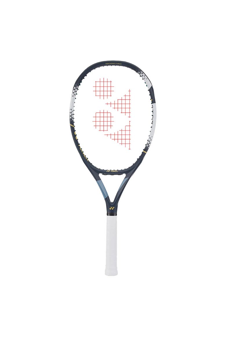 Astrel 105 Grayish Blue Unstrung Tennis Racquet, Main, color, Black/White