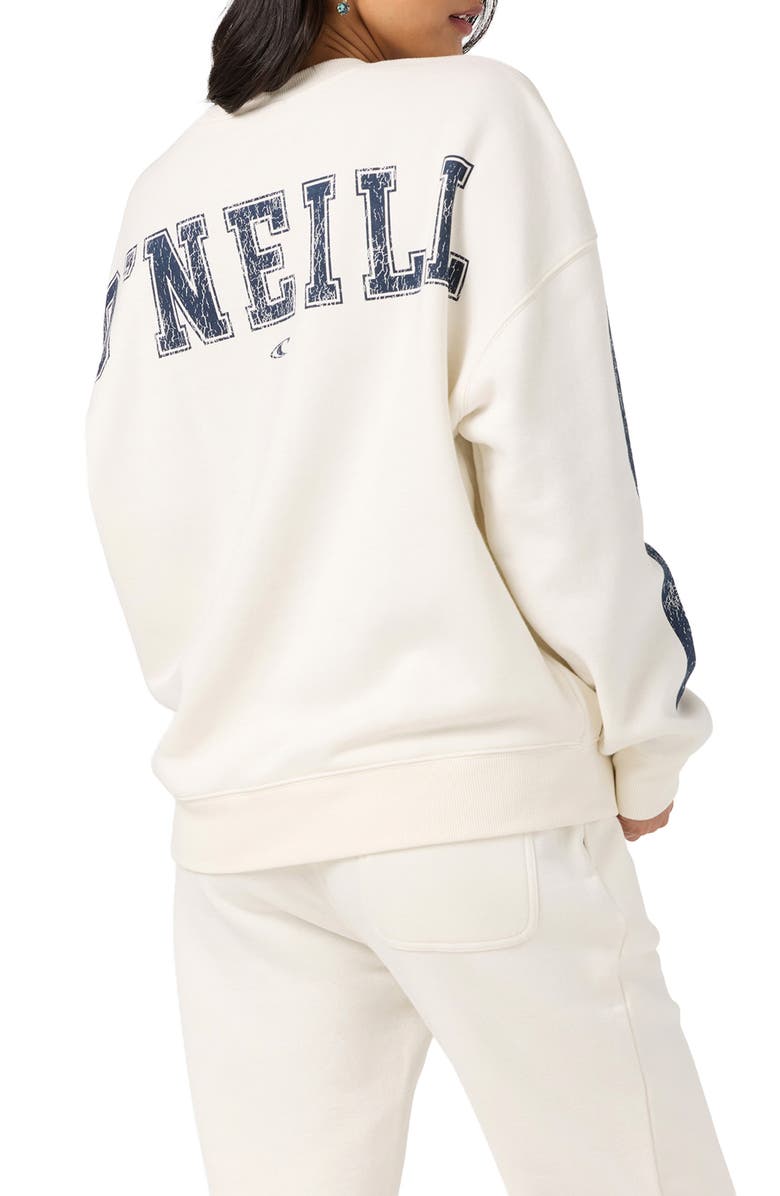 O'Neill Team Graphic Oversized Sweatshirt, Alternate, color, Tofu