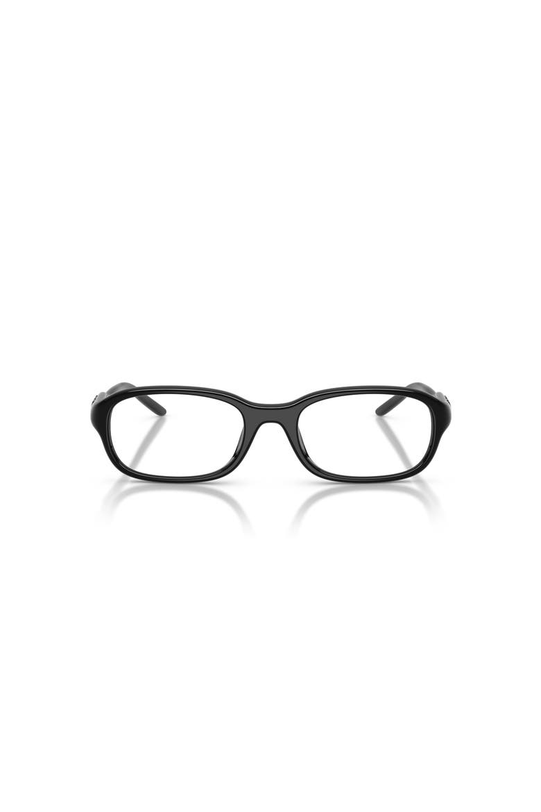 53mm Rectangle optical glasses, Alternate, color, Black