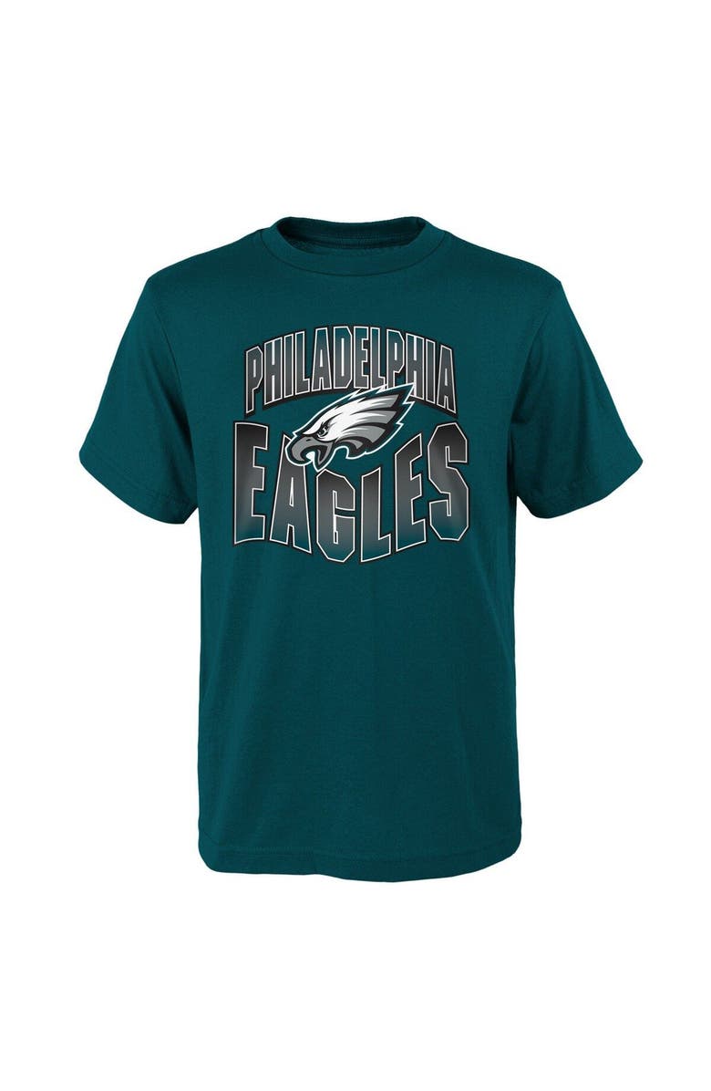 Outerstuff Preschool Green/Black Philadelphia Eagles Game Day T-Shirt Combo Set, Alternate, color, 
