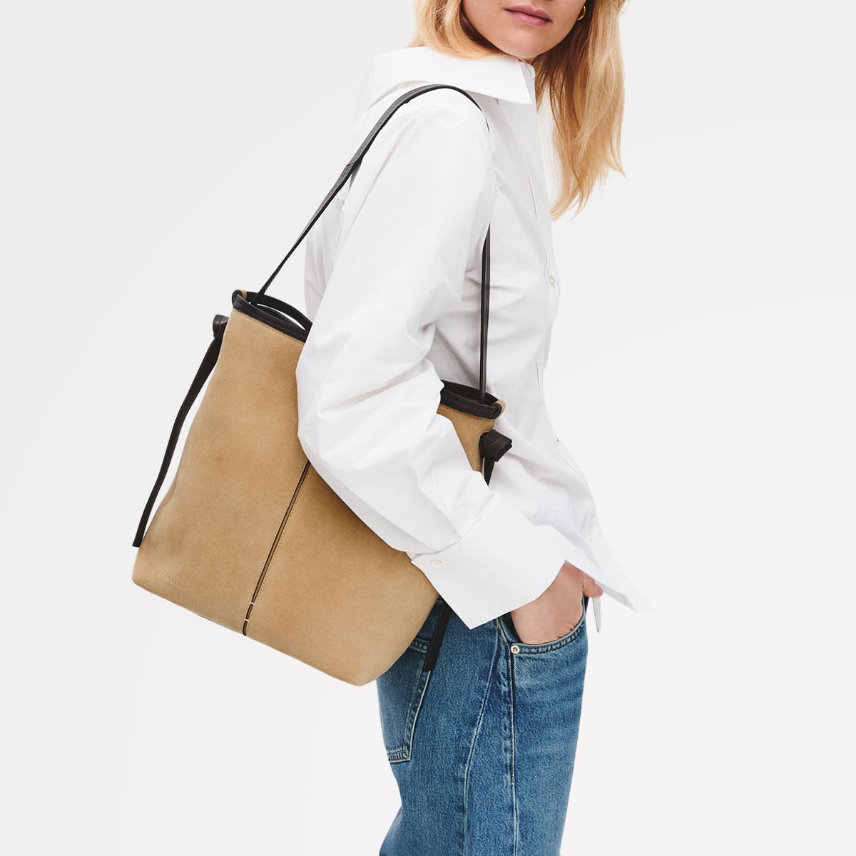 The Connaught Medium Ziptop Shoulder Bag, Alternate, color, Sahara