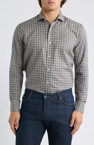 Peter Millar Bernard Plaid Cotton Sport Shirt