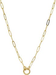 BY ADINA EDEN Paperclip Clicker Toggle Link Necklace