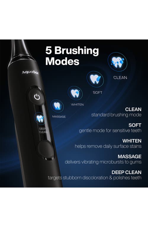 Aquasonic Clinical Aq Ultra-whitening Toothbrush In Black