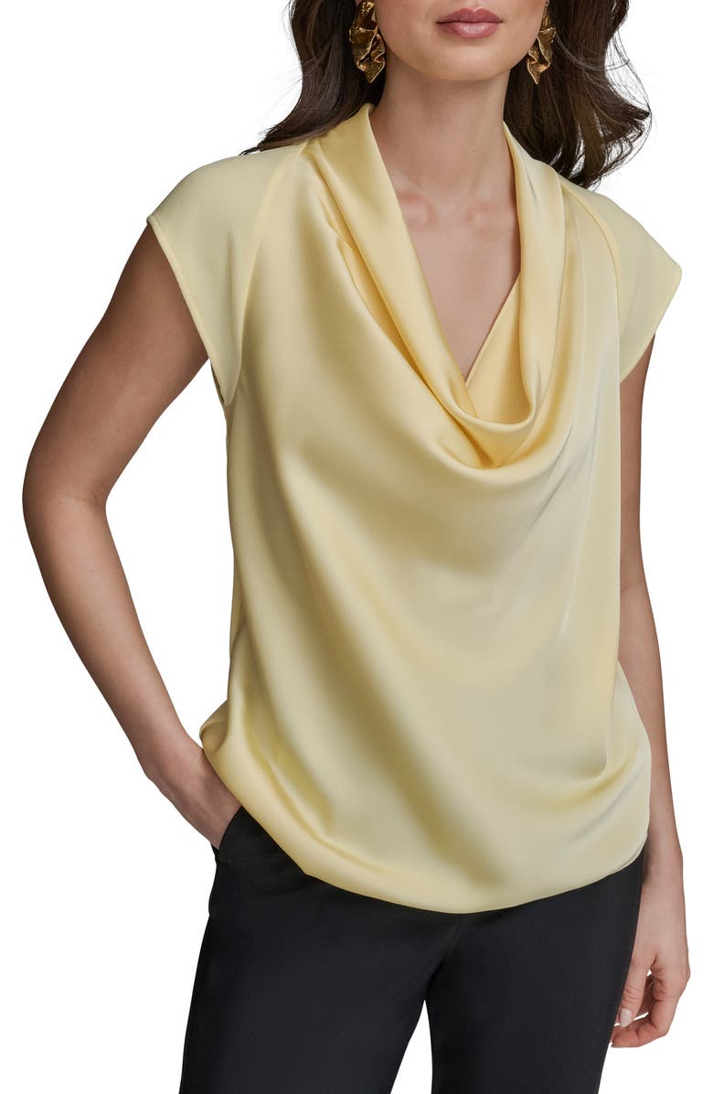Donna Karan New York Cowl Neck Top, Main, color, 