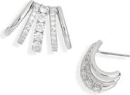 Nadri Cleo Cubic Zirconia Hoop Earrings