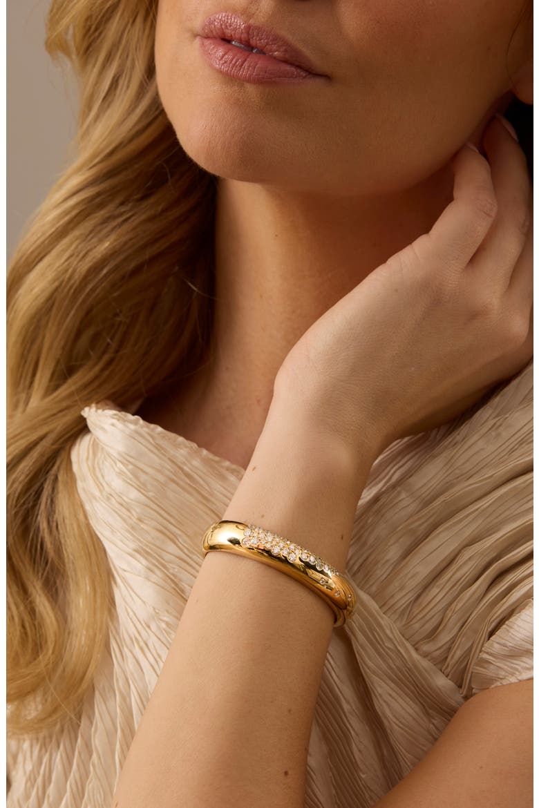 Papua 18k Gold Diamond Bangle, Alternate, color, 18K YELLOW GOLD