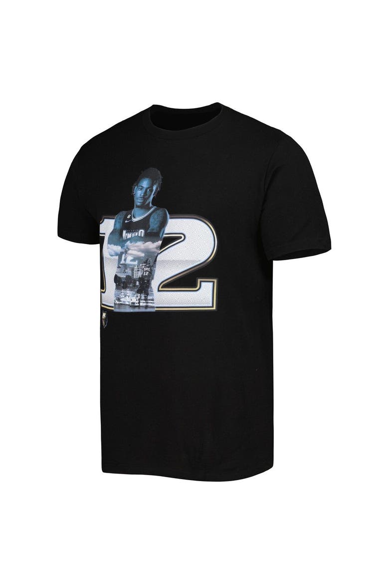 Men's Stadium Essentials Ja Morant Black Memphis Grizzlies Player Metro T-Shirt, Alternate, color, Black