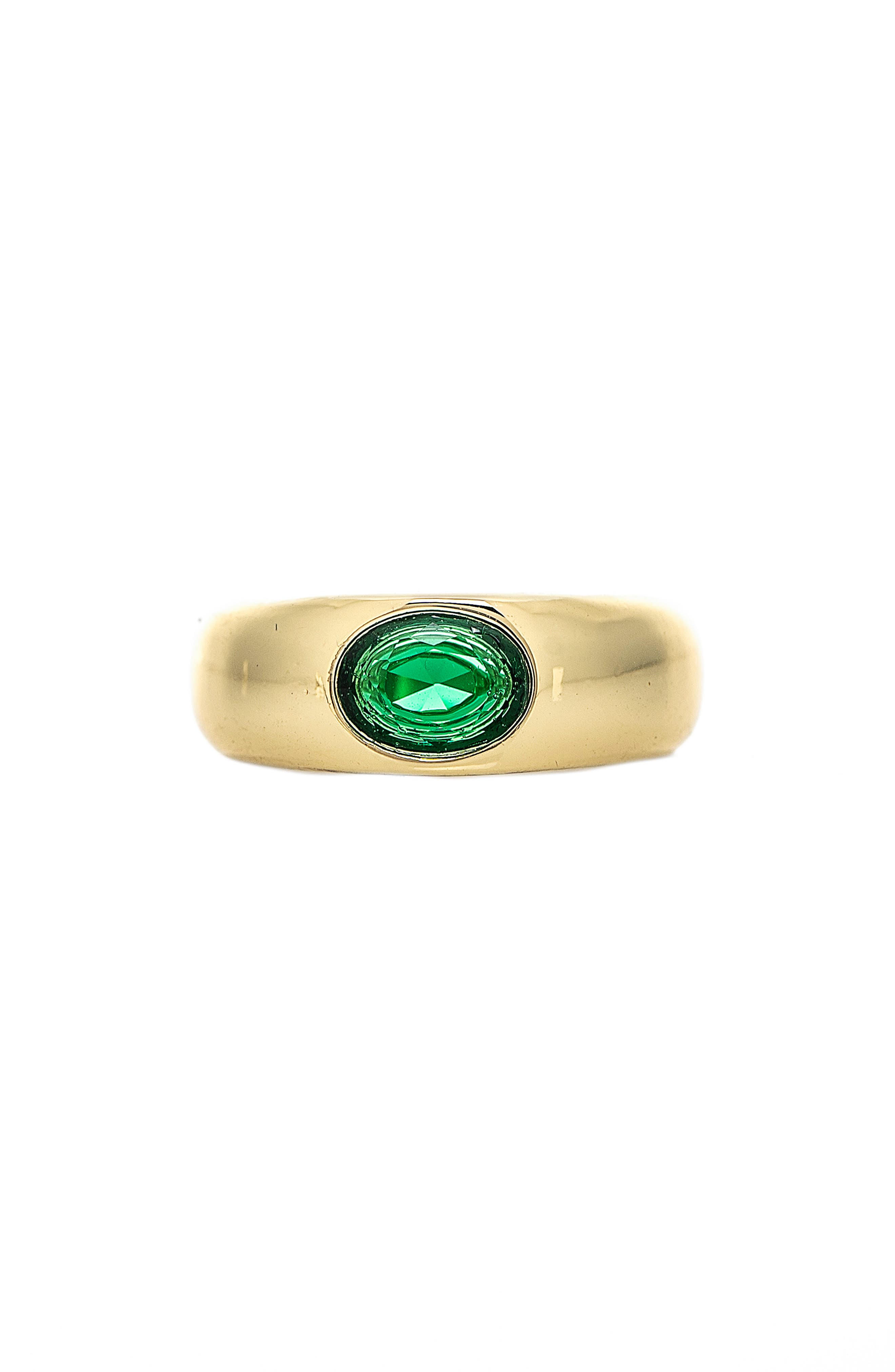 Cubic Zirconia Polished Band Ring