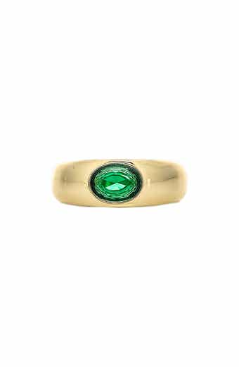 Cubic Zirconia Polished Band Ring