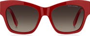 Marc Jacobs 54mm Gradient Rectangular Sunglasses