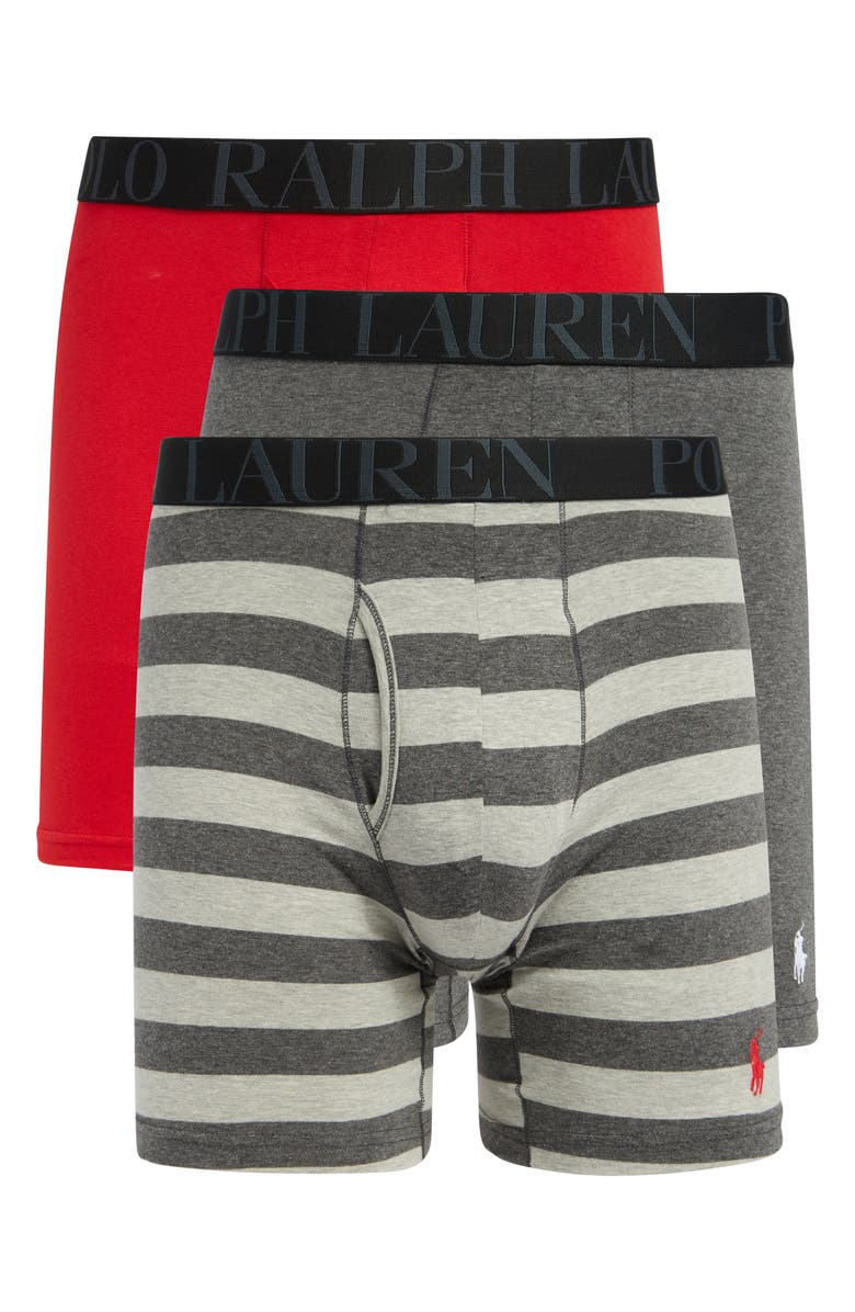 Polo Ralph Lauren Assorted 3-Pack Boxer Briefs, Main, color, 