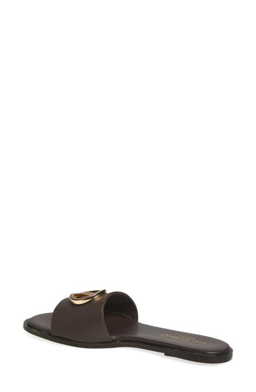 Valentino By Mario Valentino Bugola Slide Sandal In Brown