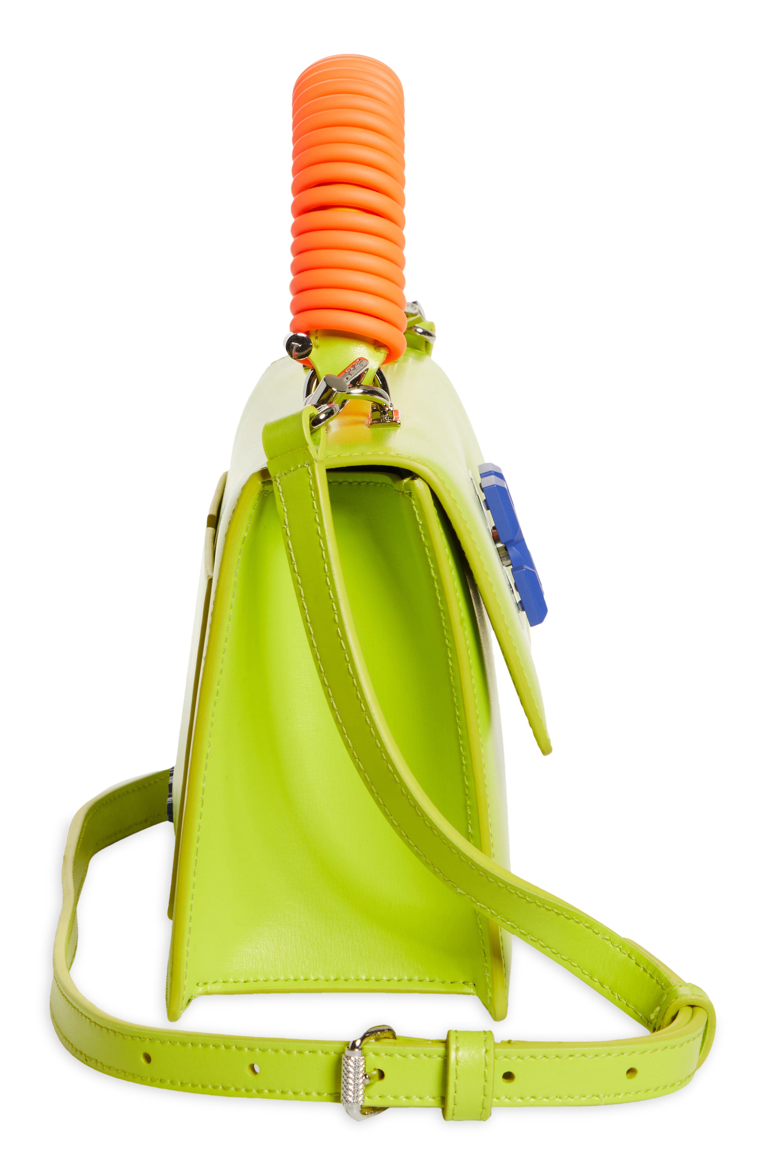 Off-White Jitney 1.4 Leather Top Handle Bag, Alternate, color, 