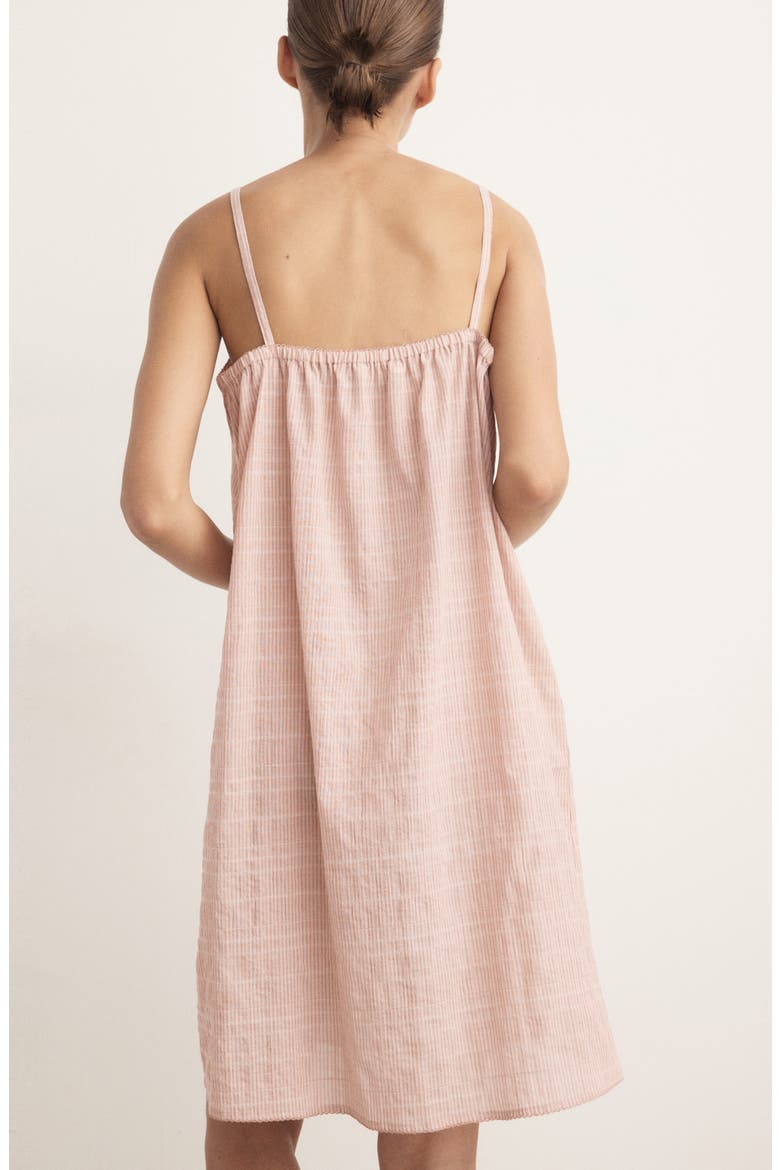 Picot Stretch Cotton Nightgown, Alternate, color, ORANGE