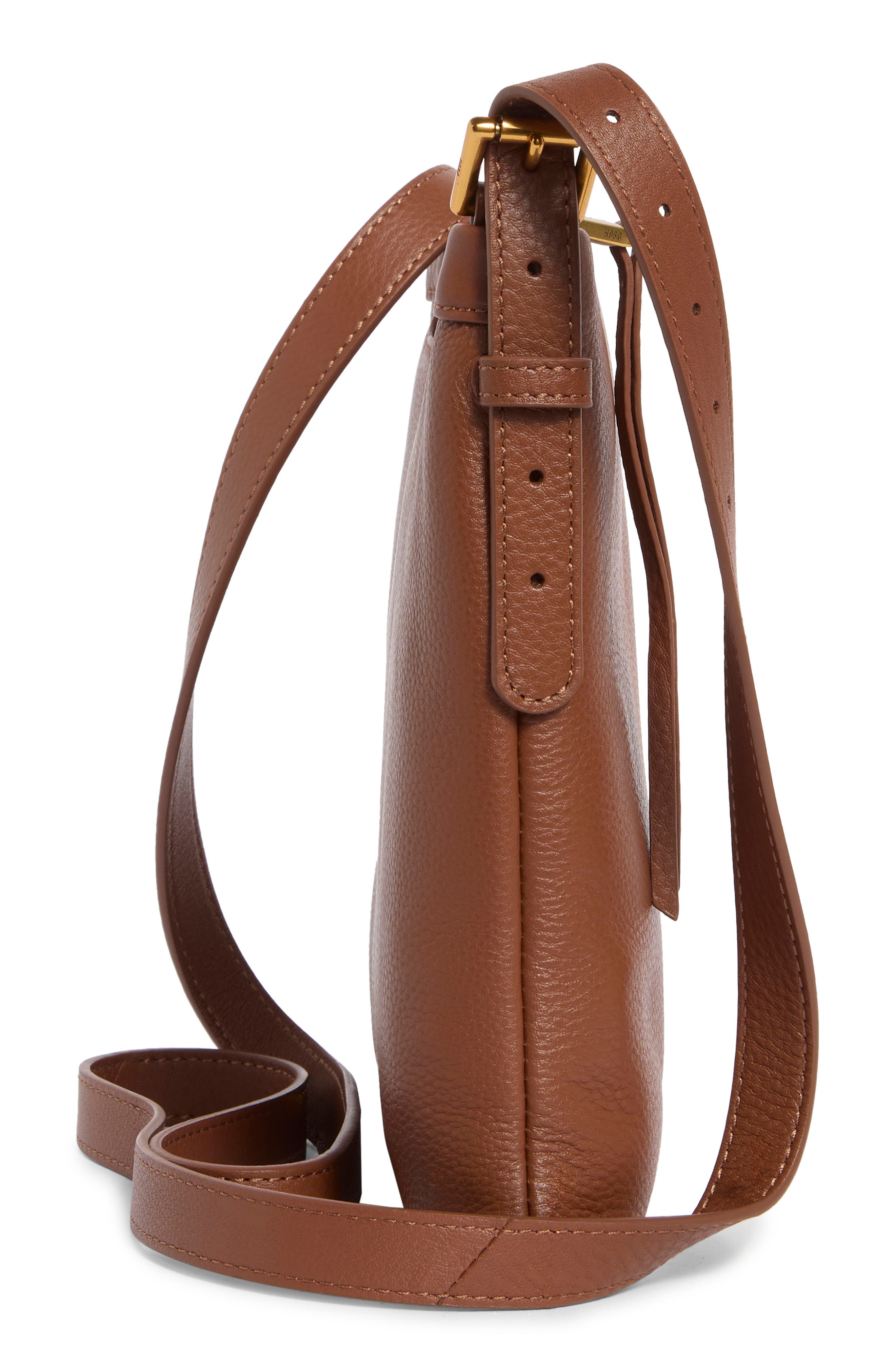 Drifter Leather Crossbody Bag, Alternate, color, TOFFEE