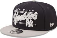New Era Men's New Era Navy/Gray New York Yankees Team Script 9FIFTY Adjustable Snapback Hat