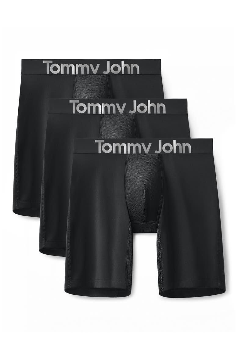 3-Pack 360 Sport 8-Inch Essentials Boxer Briefs, Main, color, BLACK
