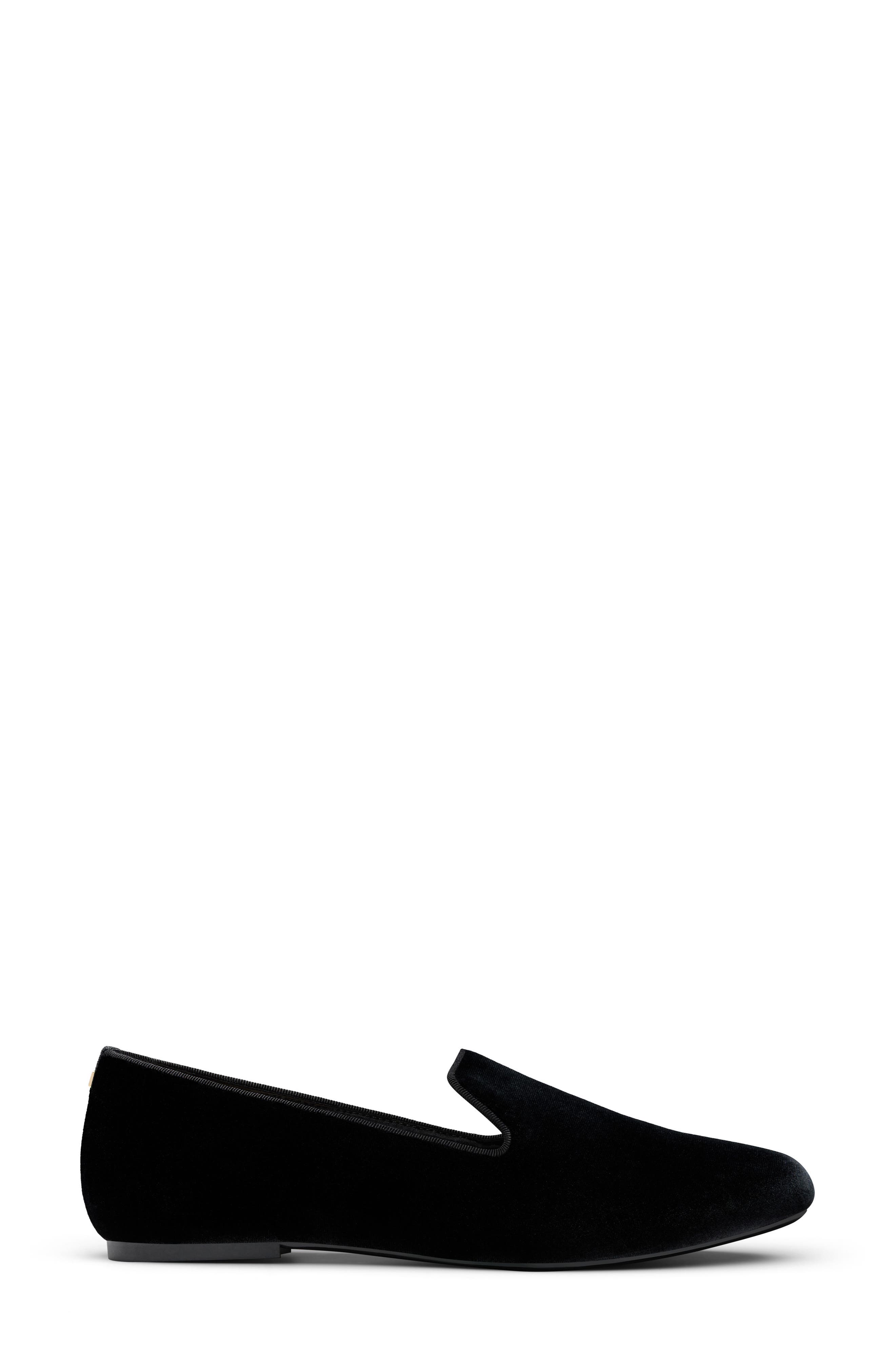 The Starling Loafer Velvet, Alternate, color, BLACK VELVET/ BLACK VELVET