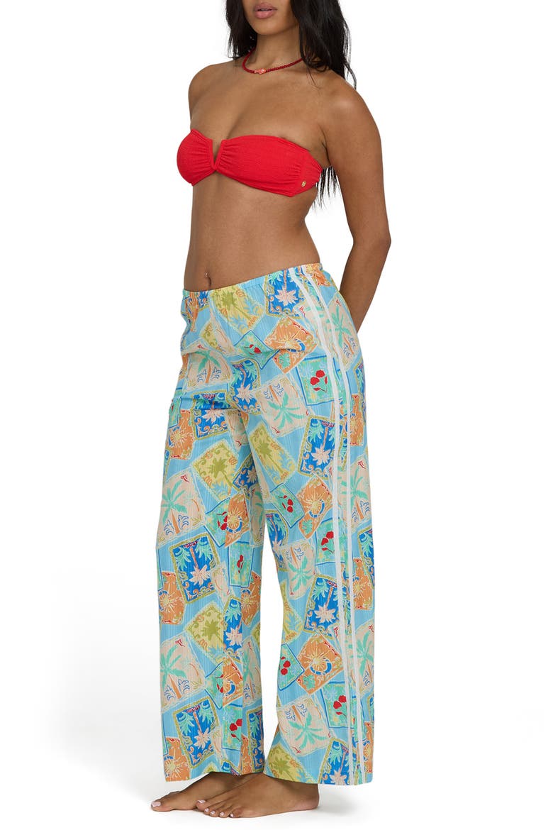 Palm Grove Cotton Straight Leg Pants, Alternate, color, DREAM BLUE