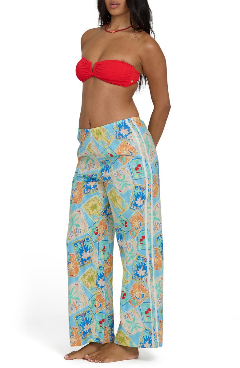 Billabong Palm Grove Cotton Straight Leg Pants, Alternate, color, Dream Blue