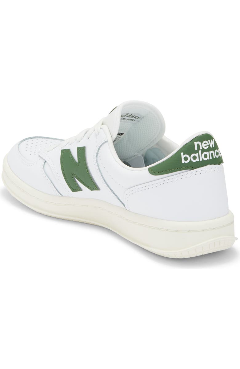 New Balance Kids' T500 Sneaker, Alternate, color, Dark Alpine Green/ White