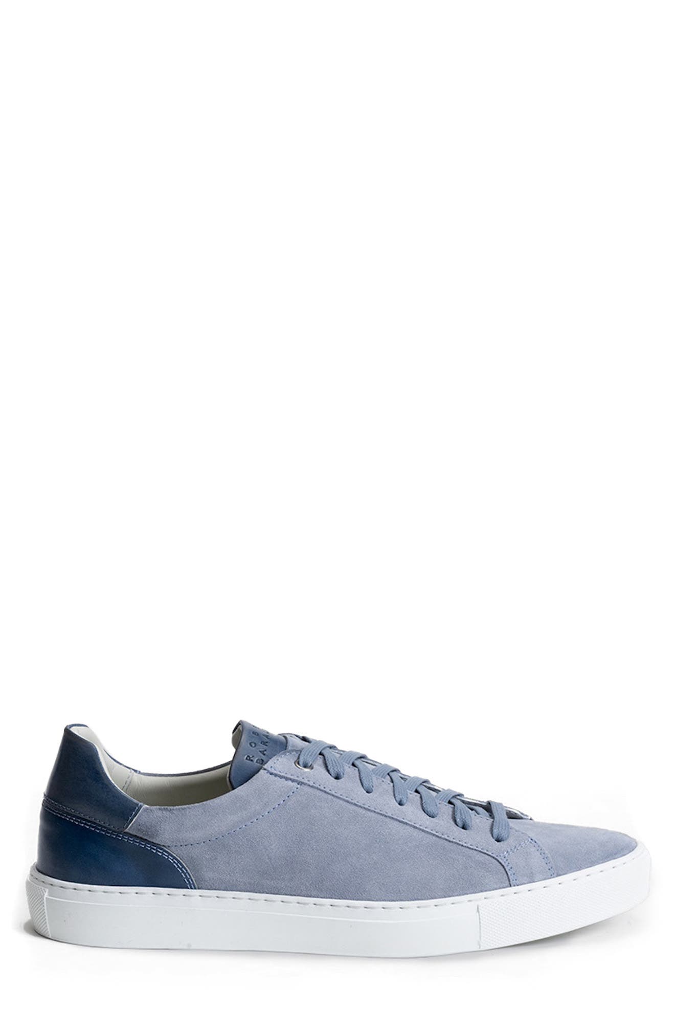 Huberto Suede Low Top Sneaker, Alternate, color, LIGHT BLUE