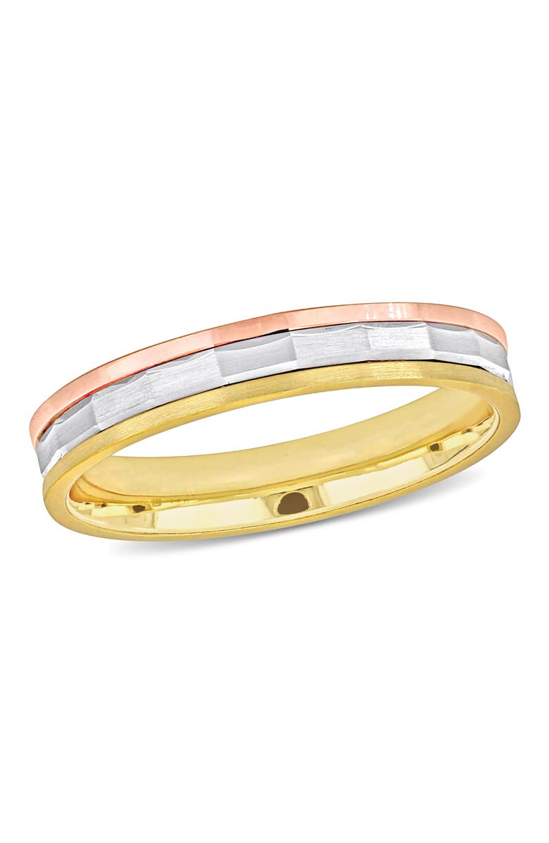 Julianna B. Men's Hammered & Brushed Finish Band 14k, Main, color, 