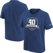 Nike Youth Nike Blue Indianapolis Colts 40th Anniversary T-Shirt