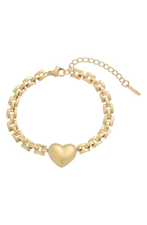 Heart Pendant Bracelet