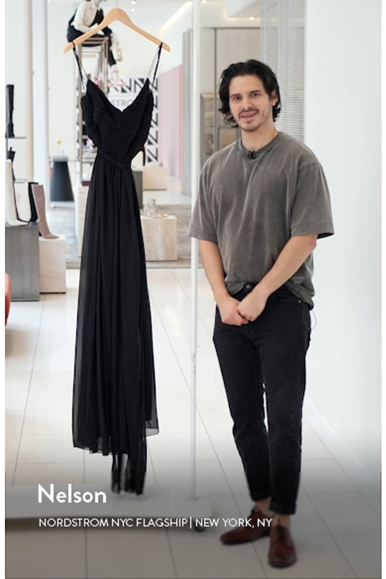 Women's Flowy Faux Wrap Wide-Leg Jumpsuit video