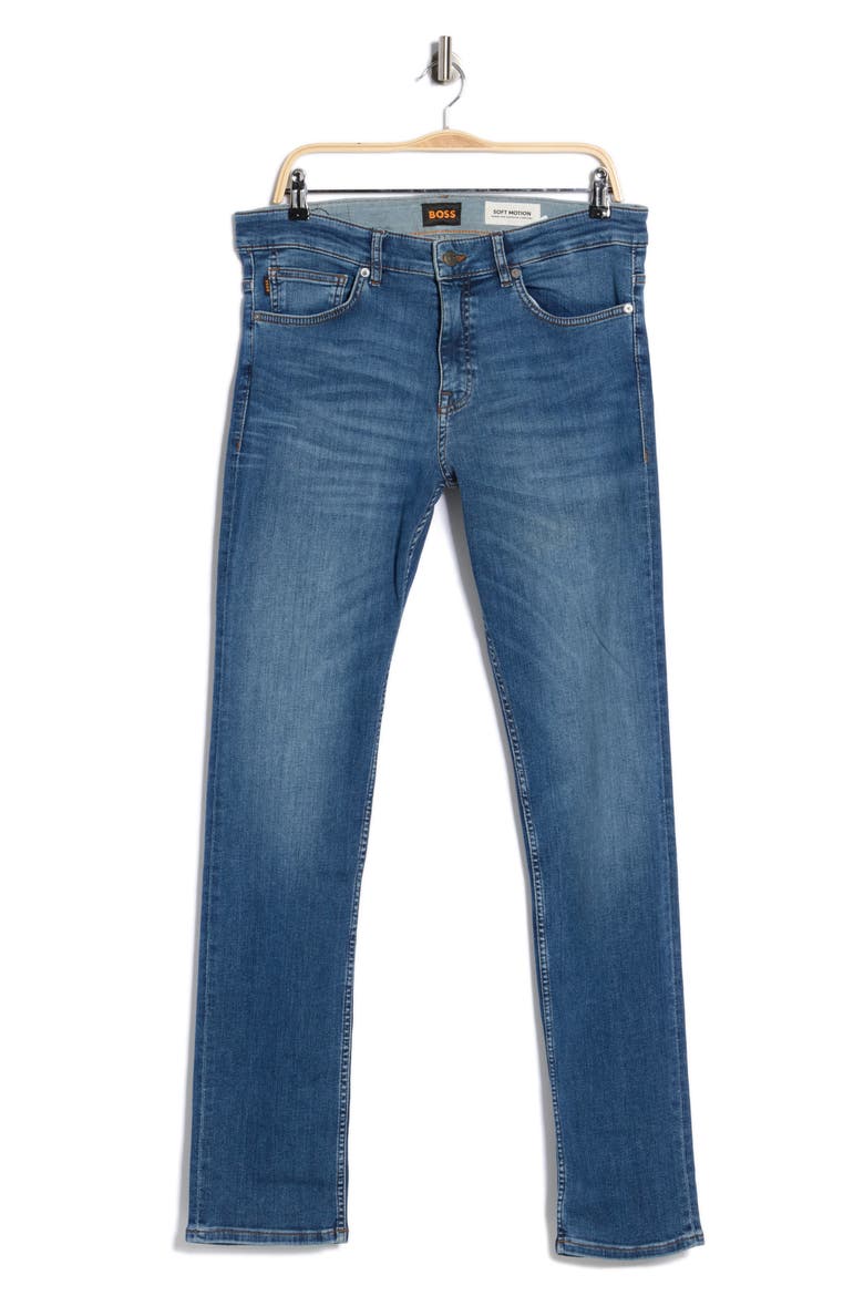 Delaware Slim Fit Stretch Jeans, Alternate, color, MEDIUM BLUE