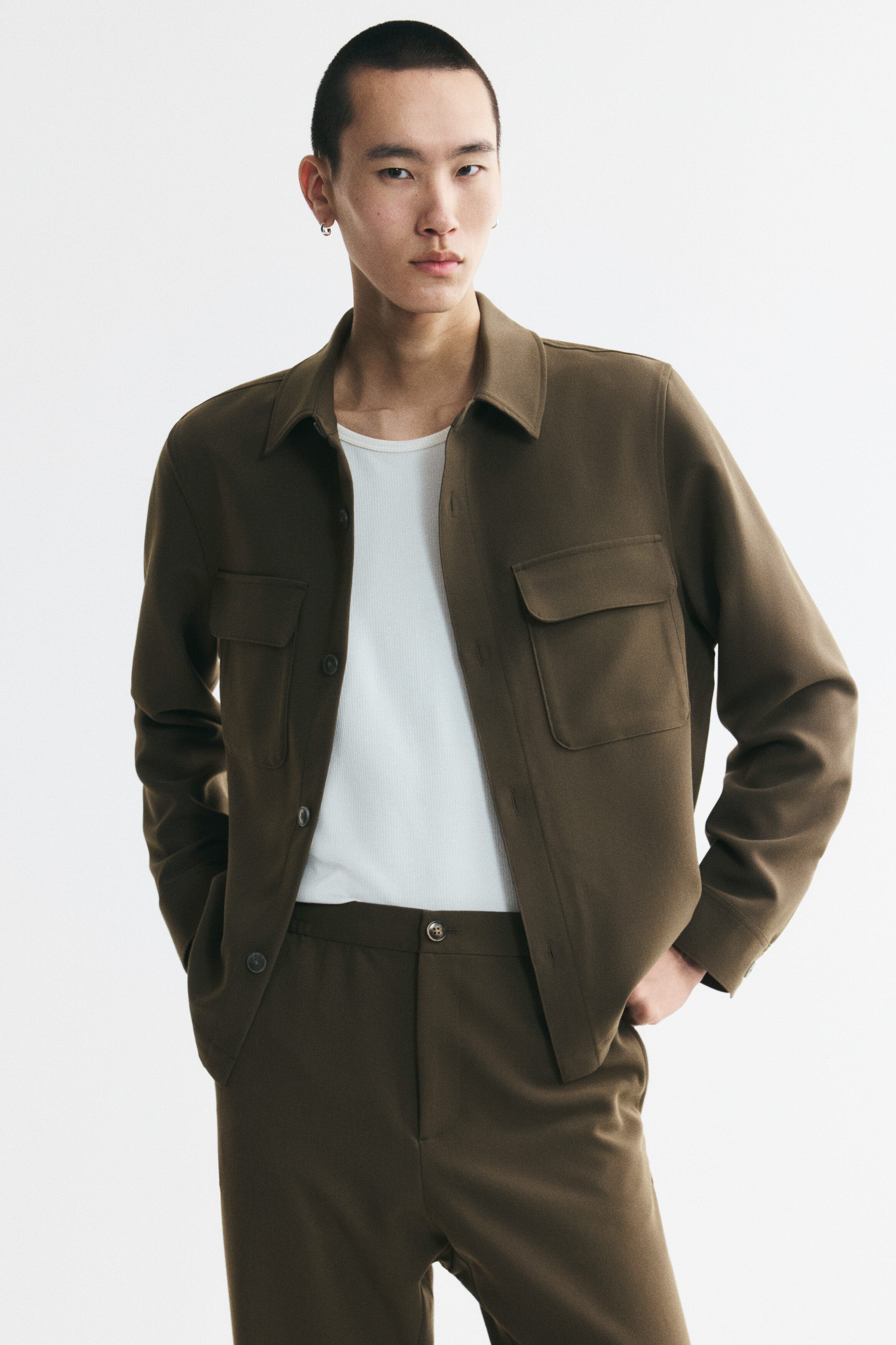 selected Dark khaki green
