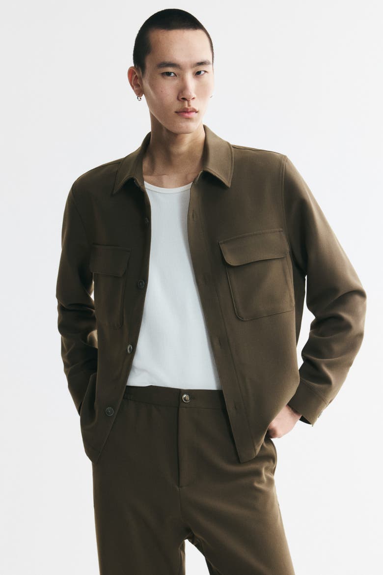 Overshirt, Main, color, Dark khaki green