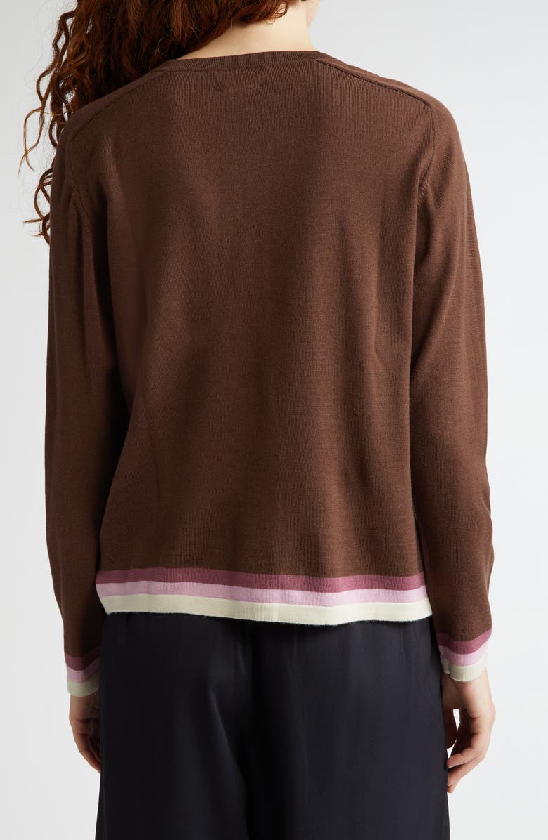 Bode Fairground Merino Wool Cardigan, Alternate, color,