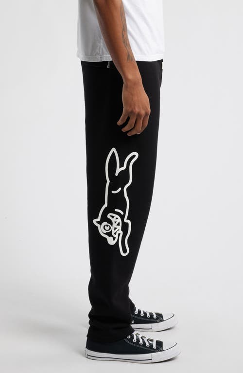 Icecream Contender Cotton French Terry Sweatpants In Black