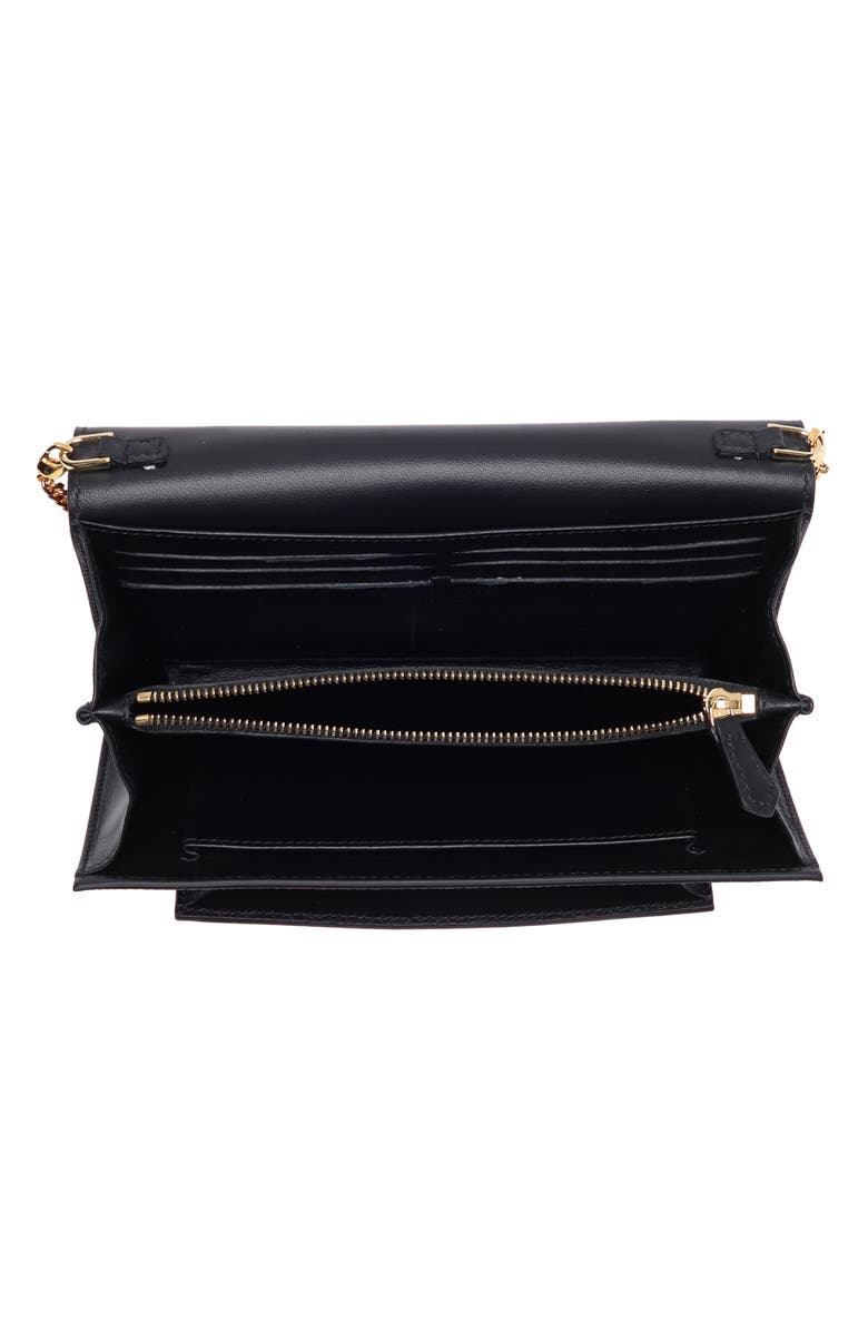 McQueen Skull Crossbody Wallet, Alternate, color, 