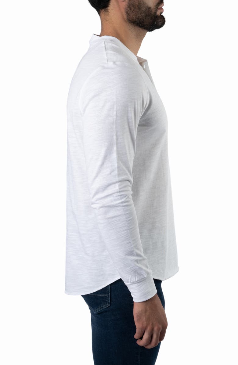 Jared Lang Long Sleeve Henley T-Shirt, Alternate, color, White