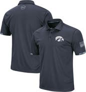 COLOSSEUM Men's Colosseum Charcoal Iowa Hawkeyes Big & Tall OHT Military Appreciation Digital Camo Polo