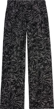Dries Van Noten Paxy Abstract Swirl Jacquard Straight Leg Pants