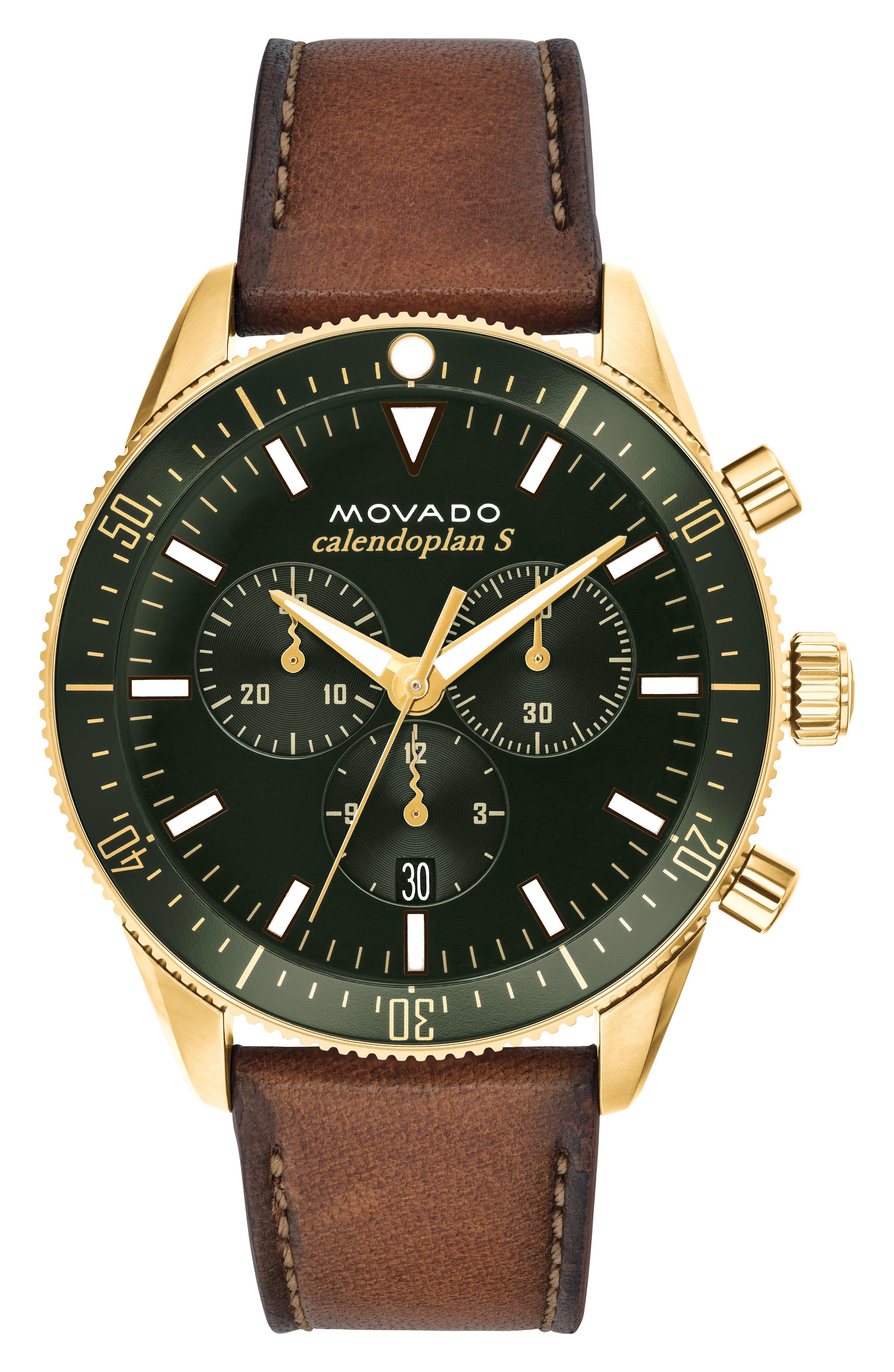 COGNAC/ GREEN/ GOLD