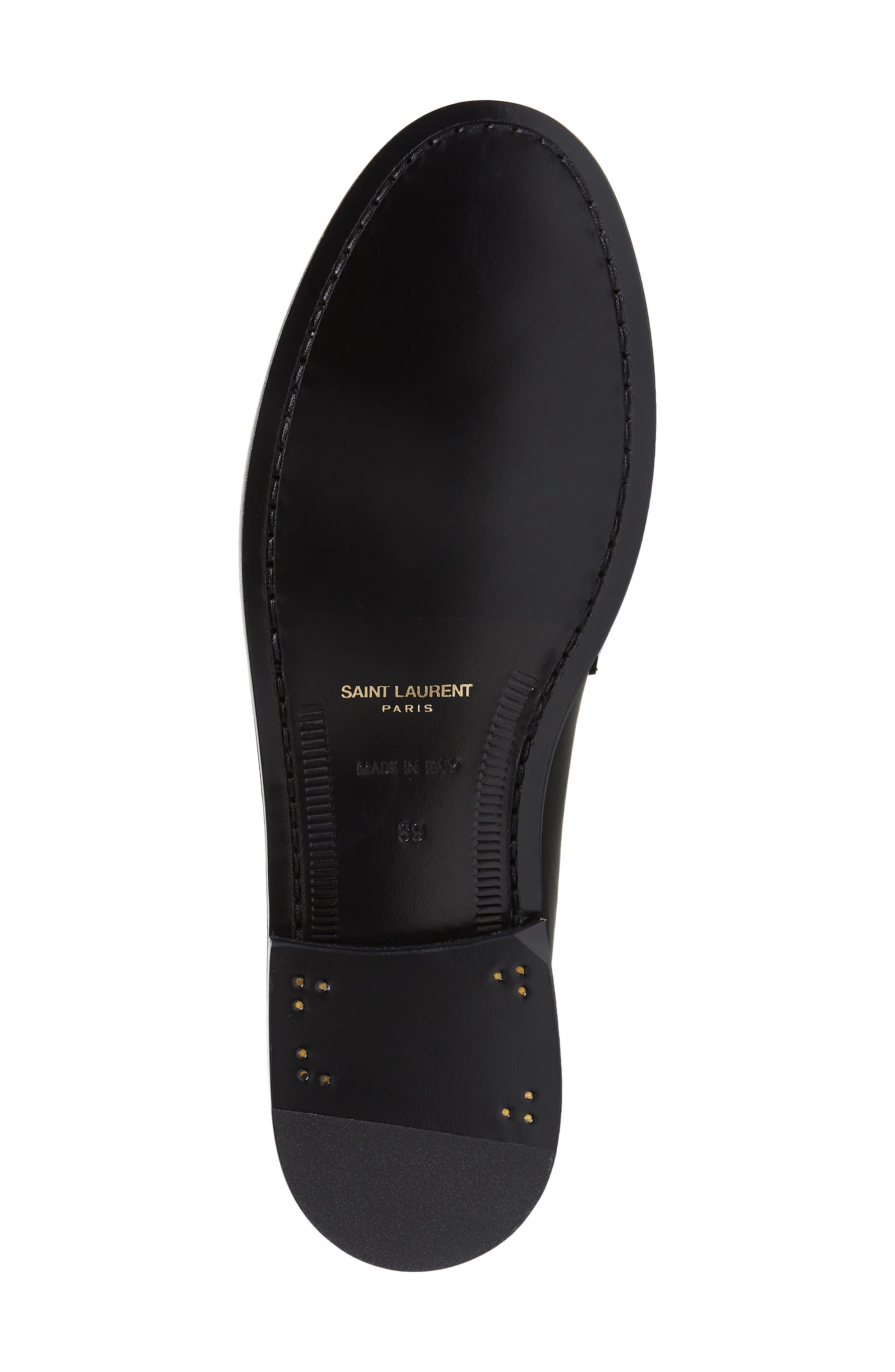 Saint Laurent Le Loafer Monogram Penny Loafer, Alternate, color, 