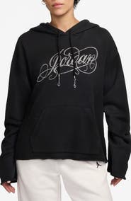 Jordan Flight Fleece Rhinestone Logo Hoodie