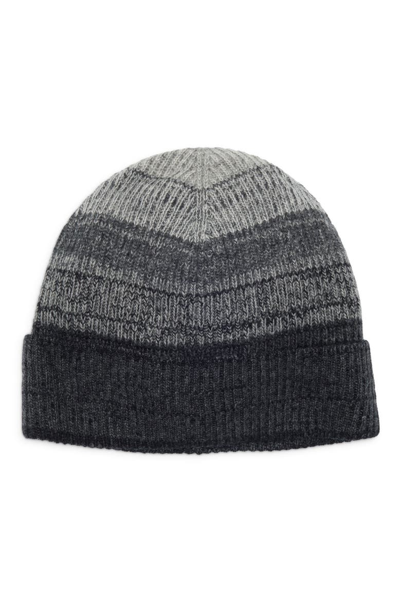 Marled Wool Blend Beanie, Alternate, color, GREY MULTI