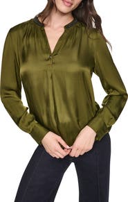 DKNY Park Satin Top