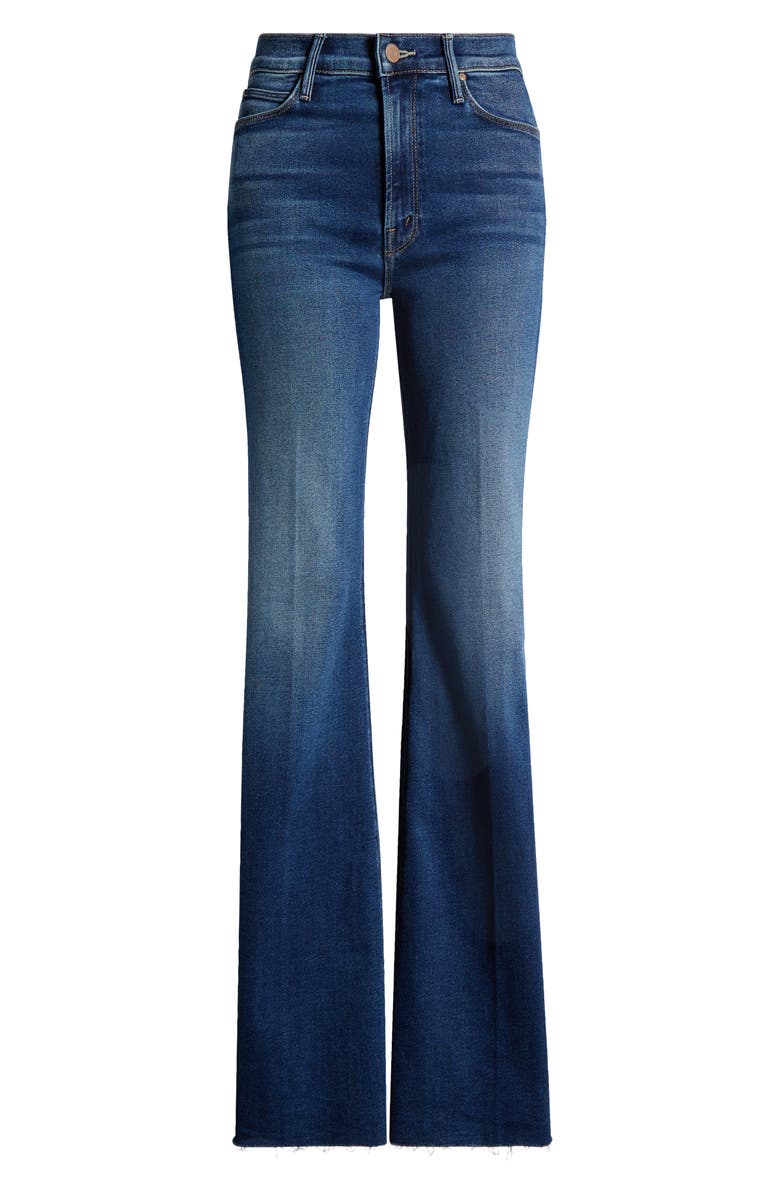 The Doozy High Waist Fray Hem Flare Jeans