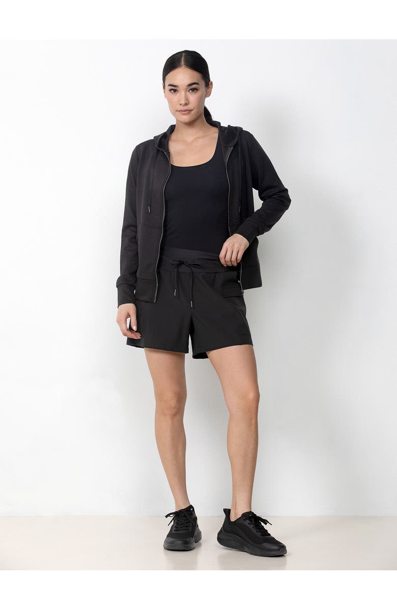 Single Stitch Lightweight Cargo Short, Alternate, color, Black