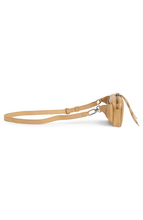 Hobo Shaker Leather Belt Bag In Tan Cinnamon